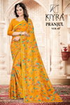 Pranjul Vol 2 By Kiyra Georgette Printed Daily Wear Saree Suppliers In India
